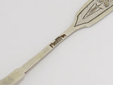 Pair of 5.5 in - 84 Silver Gilt Antique c. 1892 Russian Teaspoons