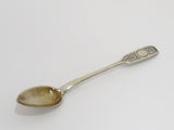 Pair of 5.5 in - 84 Silver Gilt Antique c. 1892 Russian Teaspoons