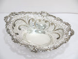 10.25 in - Sterling Silver Gorham Antique Scroll Footed Basket