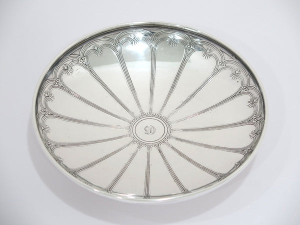 7.25 in - Sterling Silver Tiffany & Co. Antique Footed Serving Plate