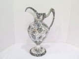 14 5/8 in - Sterling Silver J.F. Fradley & Co. Antique Grapevine Pitcher