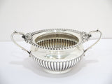 Sterling Silver Vintage English Sugar Bowl & Creamer Set