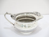 Sterling Silver Vintage English Sugar Bowl & Creamer Set