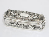 5.5 in - Sterling Silver Gorham Antique Cherubs Roses Box