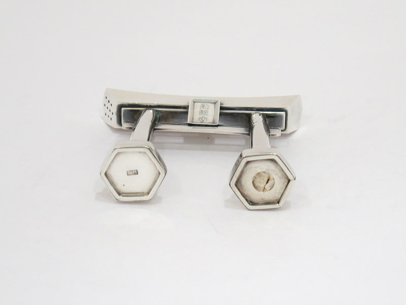 2 3/8 in - Sterling Silver Antique Asian Torii Gate Salt Shaker