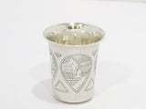 1 7/8 in - 84 Silver Antique Russian c. 1894 Vodka Shot Cup