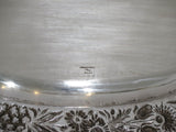 21 in - Sterling Silver S. Kirk & Son Antique Floral Repousse Oval Platter