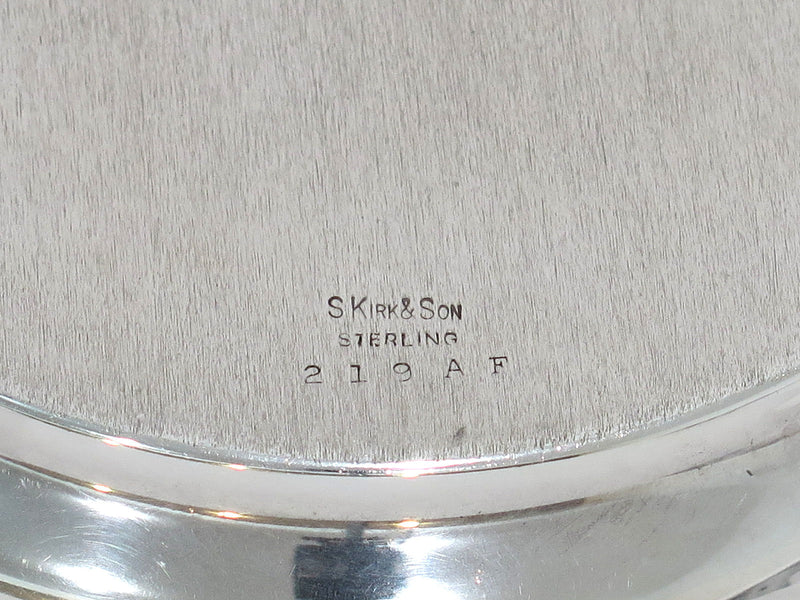 9.5 in - Sterling Silver S. Kirk & Son Antique Floral Repousse Serving Bowl
