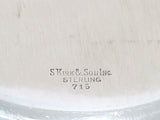 9.75" Sterling Silver S. Kirk & Son Antique Floral Repousse Hand-Decorated Bowl