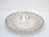 9.75" Sterling Silver S. Kirk & Son Antique Floral Repousse Hand-Decorated Bowl