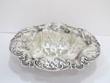 12 in - Sterling Silver Antique Hibiscus Serving Bowl