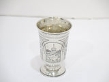 2 7/8 in - 84 Silver Antique Russian c. 1877 Footed Vodka Shot Cup