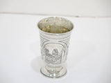 2 7/8 in - 84 Silver Antique Russian c. 1877 Footed Vodka Shot Cup