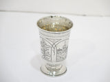 2 7/8 in - 84 Silver Antique Russian c. 1877 Footed Vodka Shot Cup