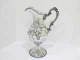 14.75 in - Sterling Silver Antique Grapevine Motif Pitcher