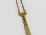 Pair of 3 5/8 in - Sterling Silver Enamel Vintage Russian Olive Forks