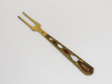 Pair of 3 5/8 in - Sterling Silver Enamel Vintage Russian Olive Forks