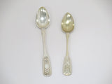 Two 84 Silver Antique Russian Fancy Teaspoons