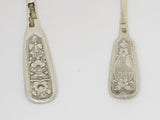 Two 84 Silver Antique Russian Fancy Teaspoons