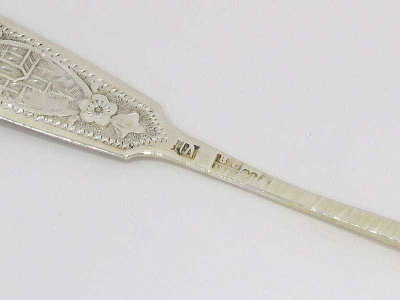 Two 84 Silver Antique Russian Fancy Teaspoons