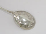 3 piece - 5.25 in - 84 Silver Antique Russian Rope Handle Teaspoon Set