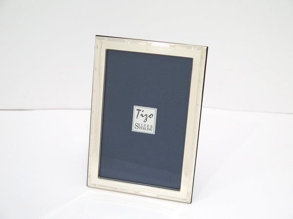 6.75 x 4.75" (5 7/8 x 3 7/8") Sterling Silver Tizo Vintage Italian Photo Frame