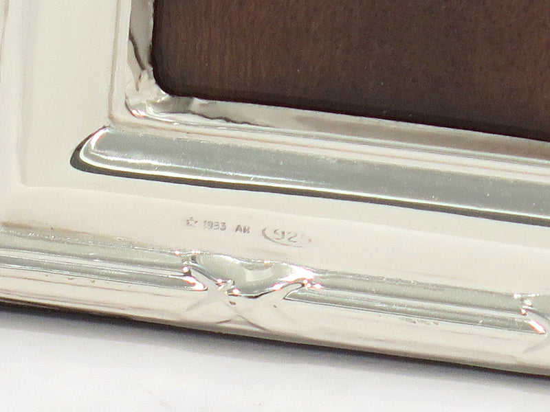 7 x 5 in (internal: 5 7/8 x 4 in) Sterling Silver Vintage Photo Frame