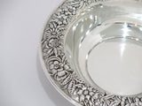 10 in - Sterling Silver S. Kirk & Son Antique Floral Repousse Serving Bowl