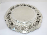 15 in - Sterling Silver S. Kirk & Son Antique Museum-Level Floral Repousse Plate