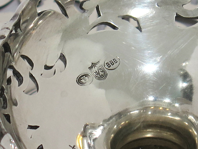 Four 7.25" Sterling Silver Bailey, Banks & Biddle Antique Floral Cake Stands