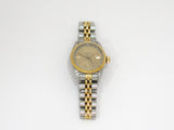 Pre-owned Rolex Oyster Perpetual Stainless Steel & Solid 18K Gold Women's Watch