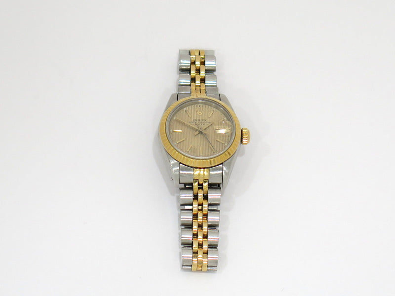Pre-owned Rolex Oyster Perpetual Stainless Steel & Solid 18K Gold Women's Watch