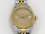 Pre-owned Rolex Oyster Perpetual Stainless Steel & Solid 18K Gold Women's Watch