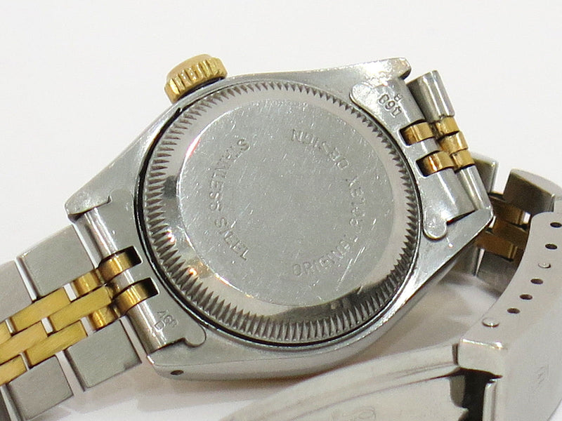 Pre-owned Rolex Oyster Perpetual Stainless Steel & Solid 18K Gold Women's Watch