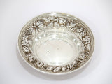 5.5 in - Sterling Silver Stieff Antique Floral Repousse Candy Nut Dish