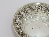 5.5 in - Sterling Silver Stieff Antique Floral Repousse Candy Nut Dish