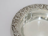 5 in - Sterling Silver S. Kirk & Son Antique Floral Repousse Serving Plate