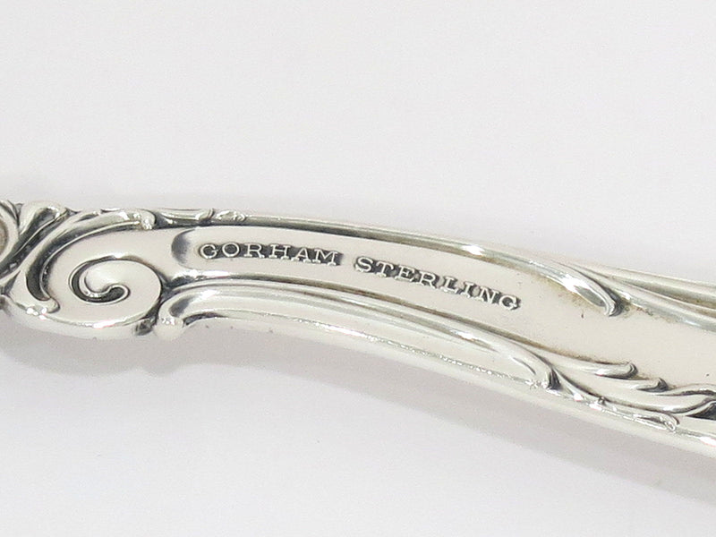 Sterling Silver Gorham Vintage Decor Pattern c. 1953 Serving Spoon & Fork