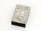 1 5/8 in - Sterling Silver S. Kirk & Son Vintage Floral Repousse Match Box Case