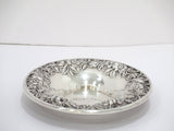 6 in - Sterling Silver S. Kirk & Son Antique Floral Repousse Candy Nut Dish