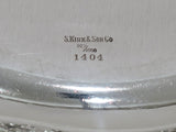 14 in - Sterling Silver S. Kirk & Son Antique Floral Repousse Platter