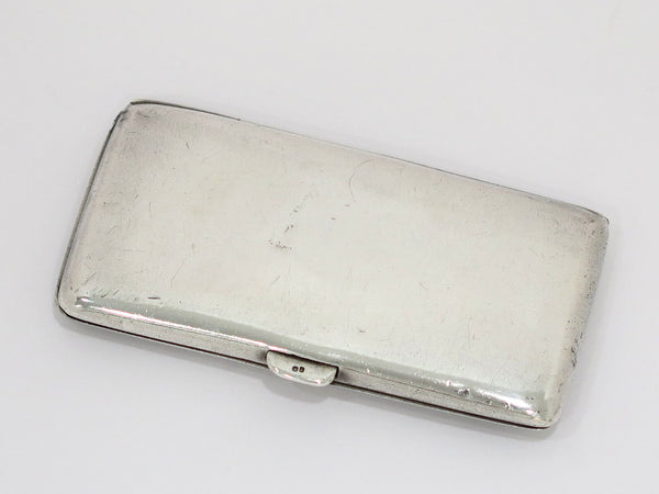 3.25 in - 950 Silver Blue Enamel Antique French c. 1913 Cigarette Case