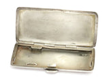 3.25 in - 950 Silver Blue Enamel Antique French c. 1913 Cigarette Case