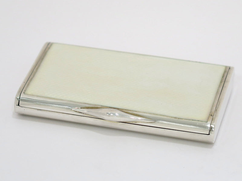 3.5" 900 Silver White Guilloche Georg Adam Scheid Antique German Cigarette Case