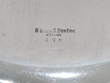 11 3/8 in - Sterling Silver S. Kirk & Son Antique Floral Repousse Serving Bowl