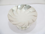 7 in - 950 Silver Antique Japanese Wavy Footed Round Candy Nut Dish