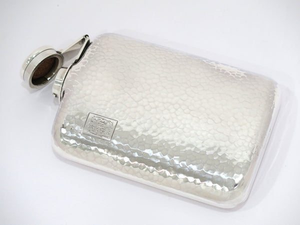 5 in - 950 Silver Antique Japanese Hammered Flask