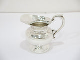 Sterling Silver Antique Japanese Mini Sugar Bowl, Creamer & Sugar Tongs Set