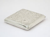 3.75 in - 950 Silver Antique Japanese Floral Cigarette Case