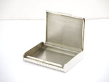 3.25 in - 935 Silver Vintage Continental Striped Cigarette Case